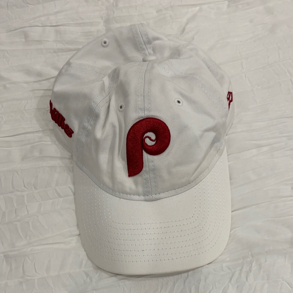 Phillies White and Red Baseball Cap
